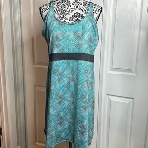 Soybu Tank Top Shelf Bra Dress Blue Gray XL Sports Athletic